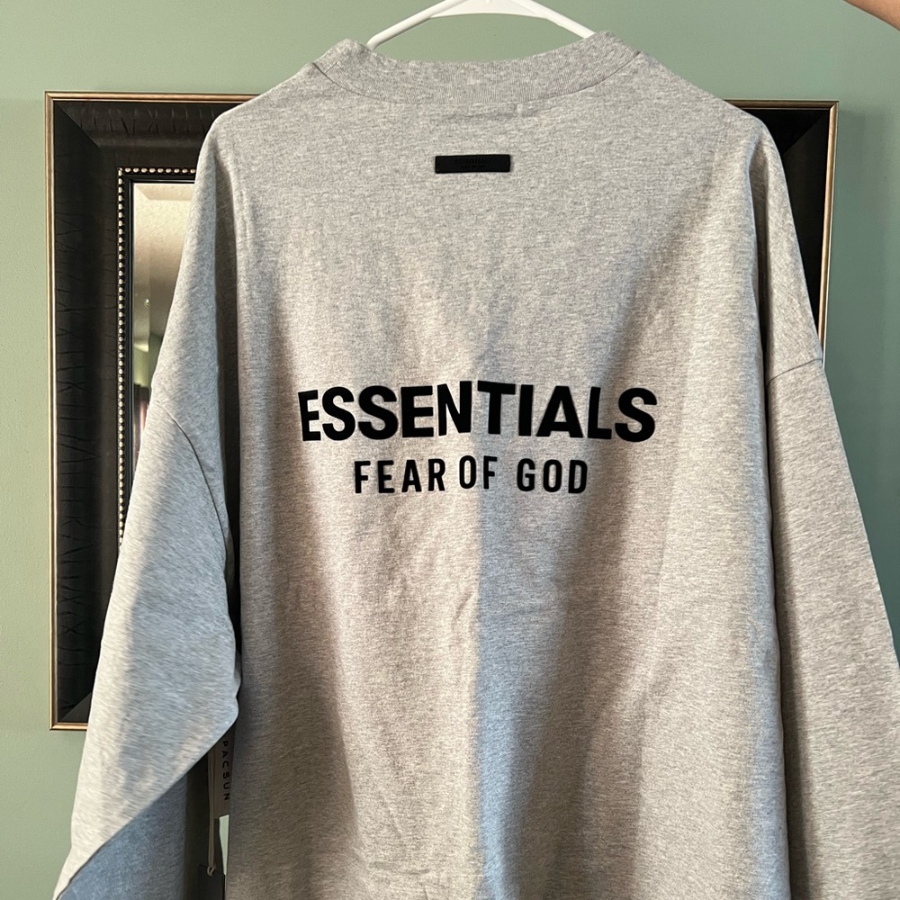 Fear of God Essentials Long Sleeve Heather Grey